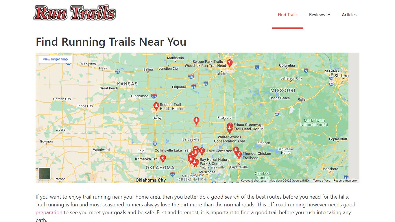 Find Running Trails Near You - Run Trails